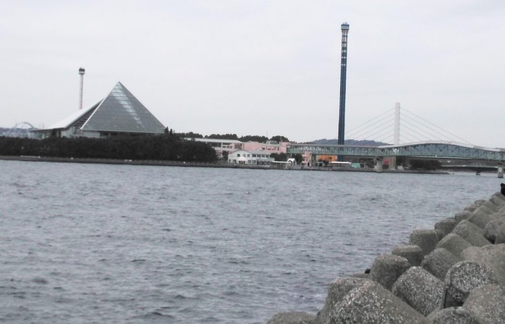 横浜八景島周辺は、台風被害で壊滅した福浦岸壁一帯の中で唯一釣りができるエリア