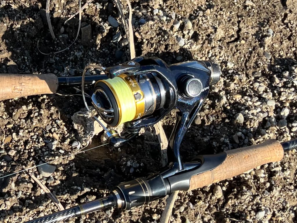 スピニングリールを映した写真