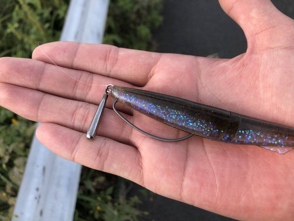 ステックベイトを直リグセッティングにしたもの