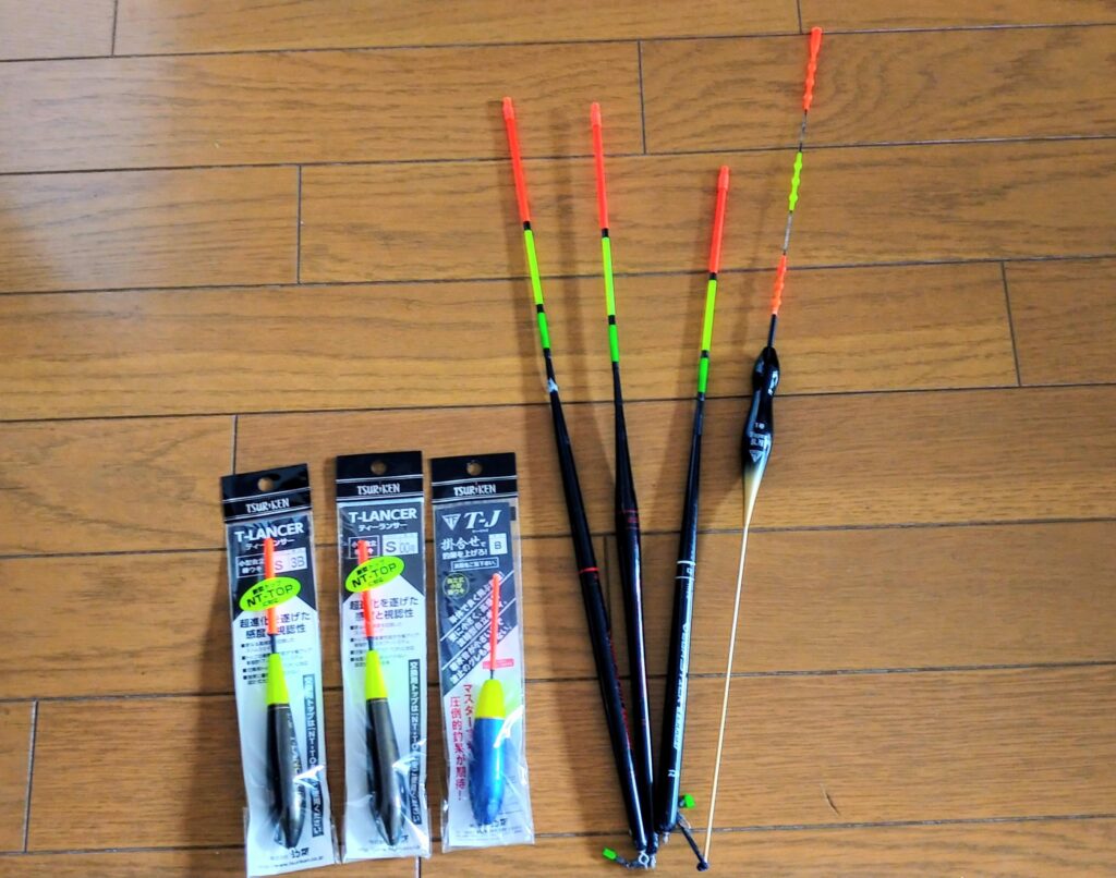 視認性重視のロング棒ウキと感度優先のショート棒ウキ